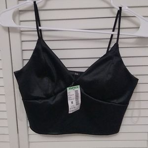 Black crop top